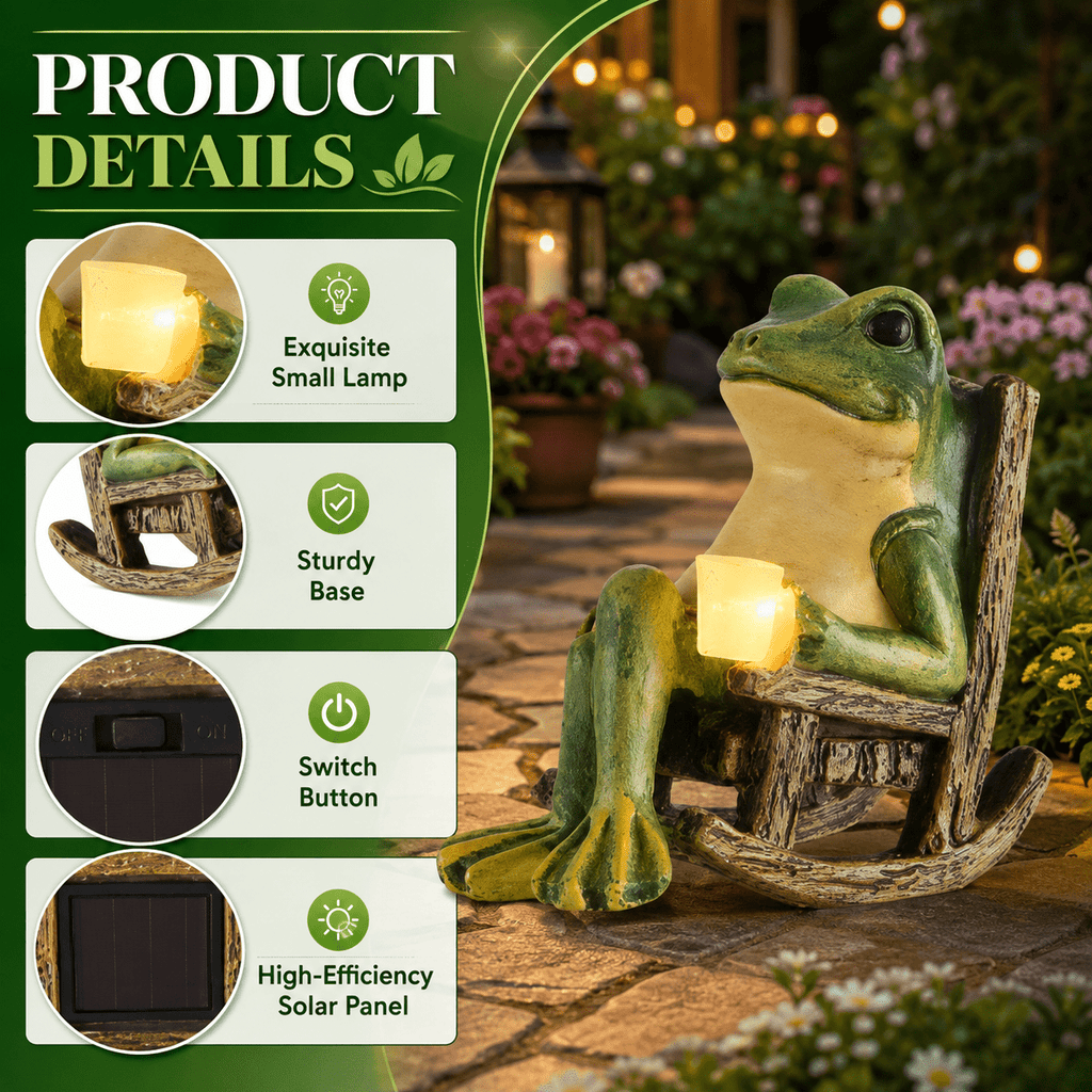 Volivo 13inch Garden Gnome Statue, Solar Powered Gnome Decor with LED Lantern, Waterproof for Patio Garden Pathway