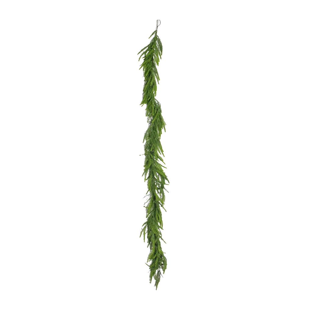 RBCKVXZ 5 FT Christmas Garland Thick and Realistic Artificial Cedar Garland Green Faux Needles Garland for Christmas Winter Home Mantel Fireplace Holiday Party Decorations
