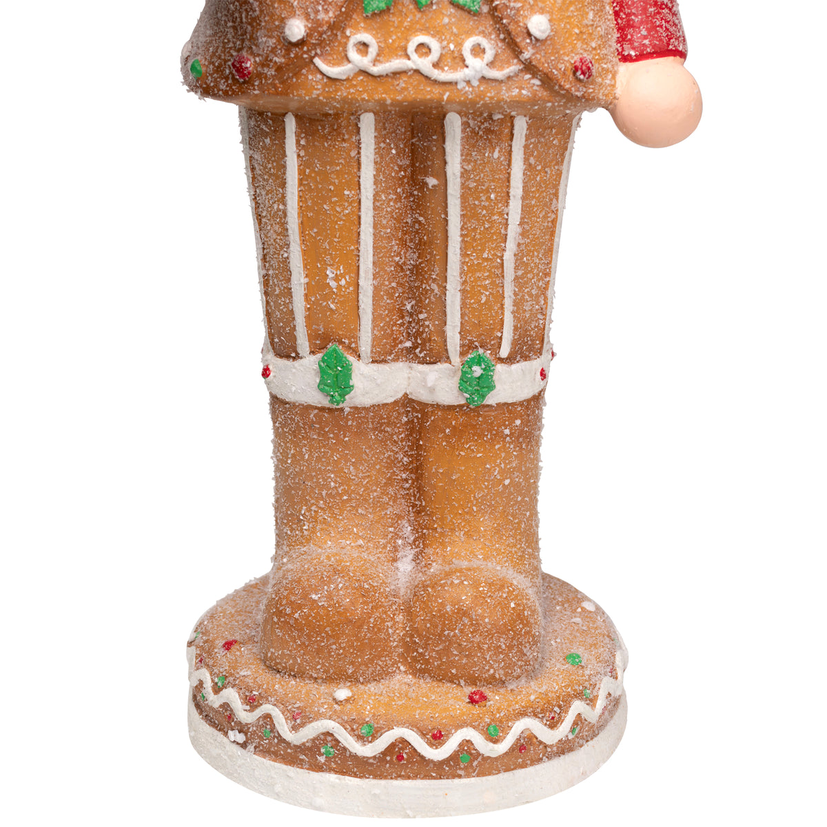 Northlight LED Lighted Gingerbread Christmas Nutcracker - 29" - Brown and Red