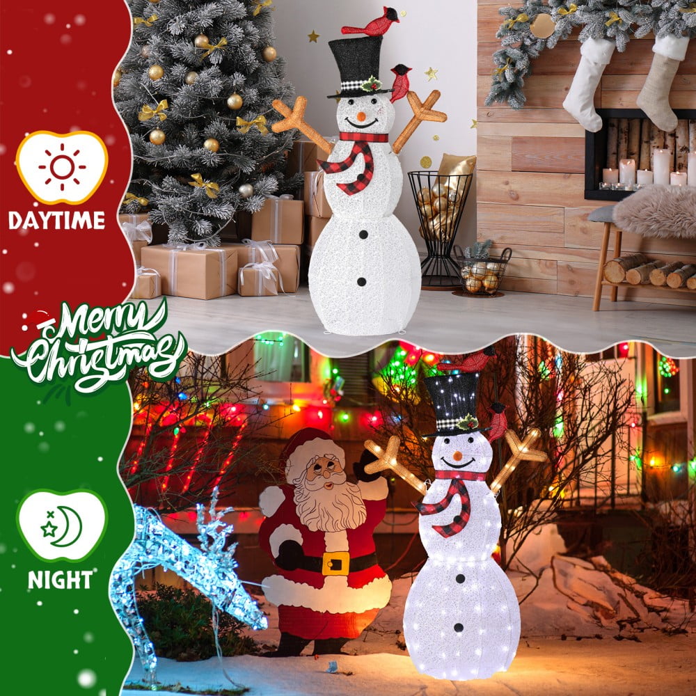 JOY Letter Sign Decoration - Lighted Home Scene Yard Sign Decor with Warm White Light - Indoor Outdoor Christmas Display for Lawn Garden - 47.2in Tall