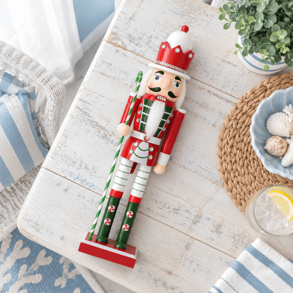 Red 15 Inch Christmas Soldier Nutcracker Figure Holiday Decor