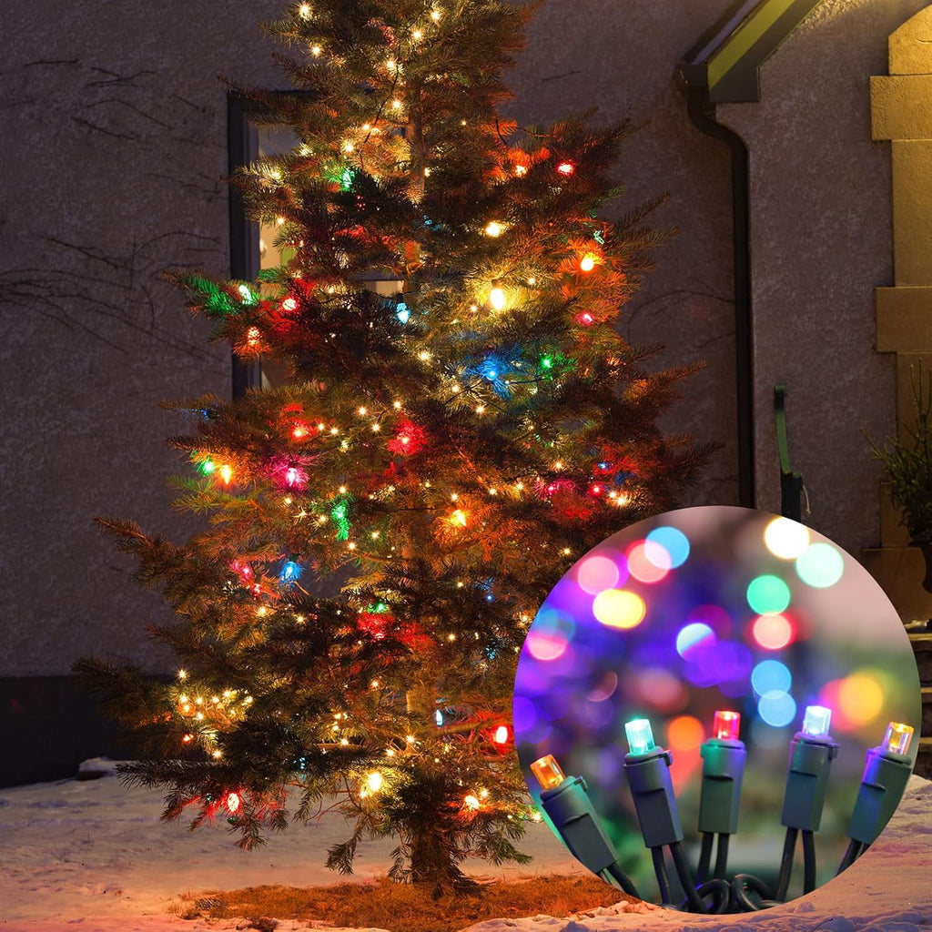LAMPHOME 100 Multicolor-Christmas Lights - 21.6FT LED String Lights, Mini led Lights for Indoor Outdoor Home Holiday Party Wedding Independence Day Decoration