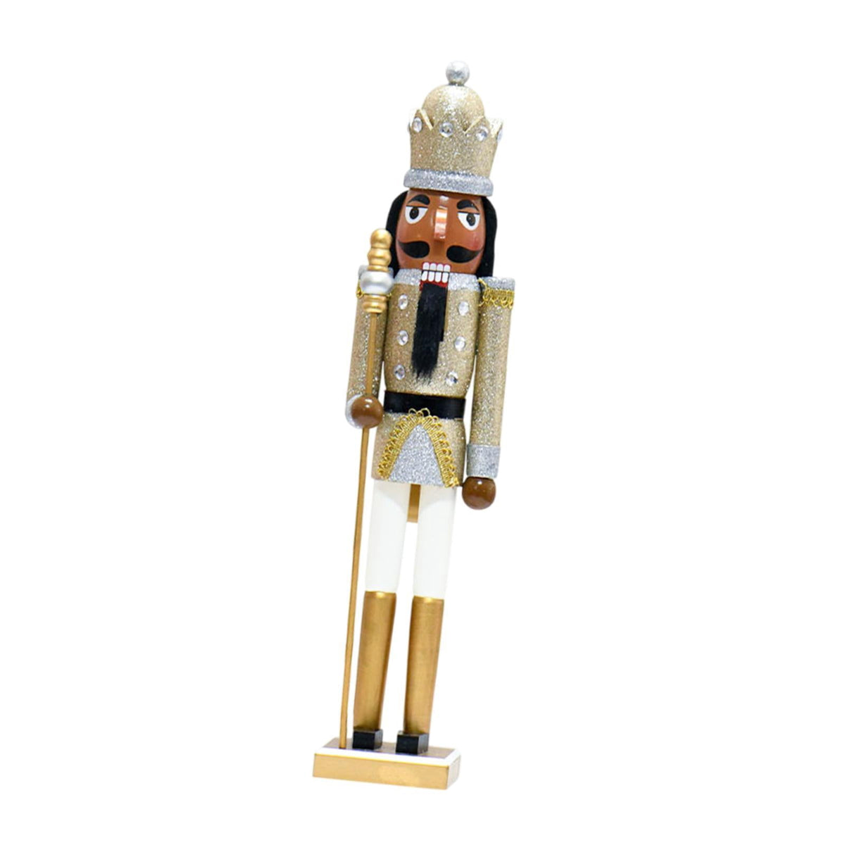 QSTDGVPW Nutcracker Figurine Christmas Decoration Photo Props Wooden Christmas Nutcracker