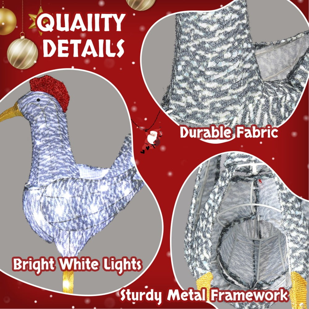 JOY Letter Sign Decoration - Lighted Home Scene Yard Sign Decor with Warm White Light - Indoor Outdoor Christmas Display for Lawn Garden - 47.2in Tall