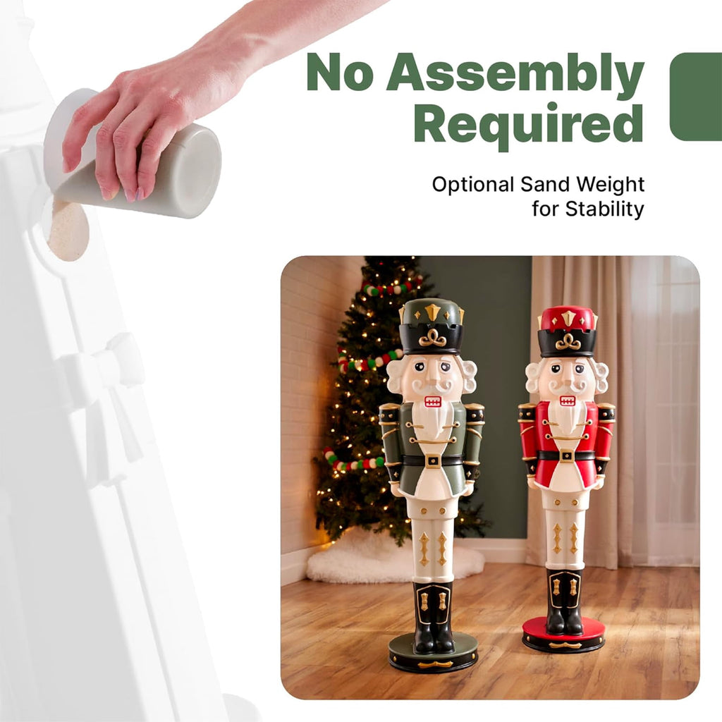 Step2 4 Foot Paintable Nutcracker Prince Jr Indoor Outdoor Holiday Christmas Decor, 2 Pack