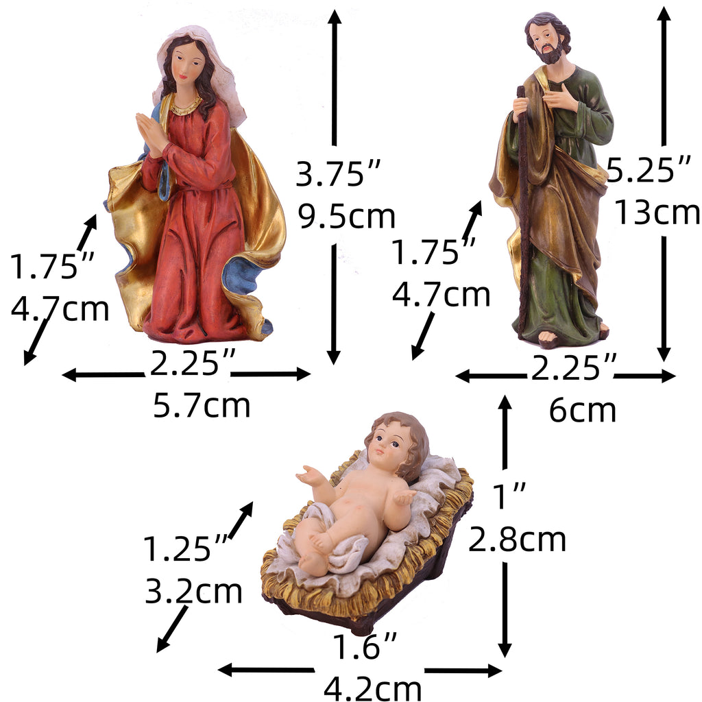 Nativity Set Nativity Scene Holidays Decoration Christmas Stable Birthday Gift 11 Piece 12''