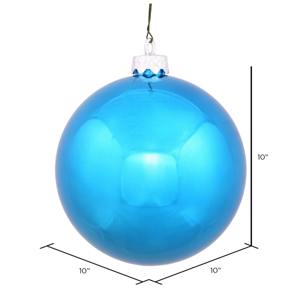 Vickerman 10" Sea Foam Candy Ball Ornament