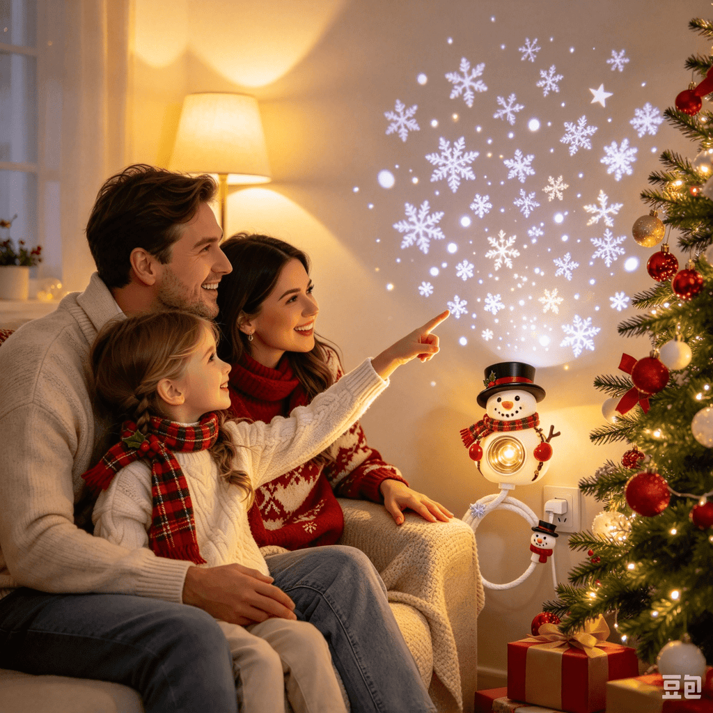 Christmas Projector Light Tree-Shaped, HD Plug Christmas Projector for Wall and Ceiling Decor, USB Indoor Christmas Light for Room, Party and Seasonal Displays