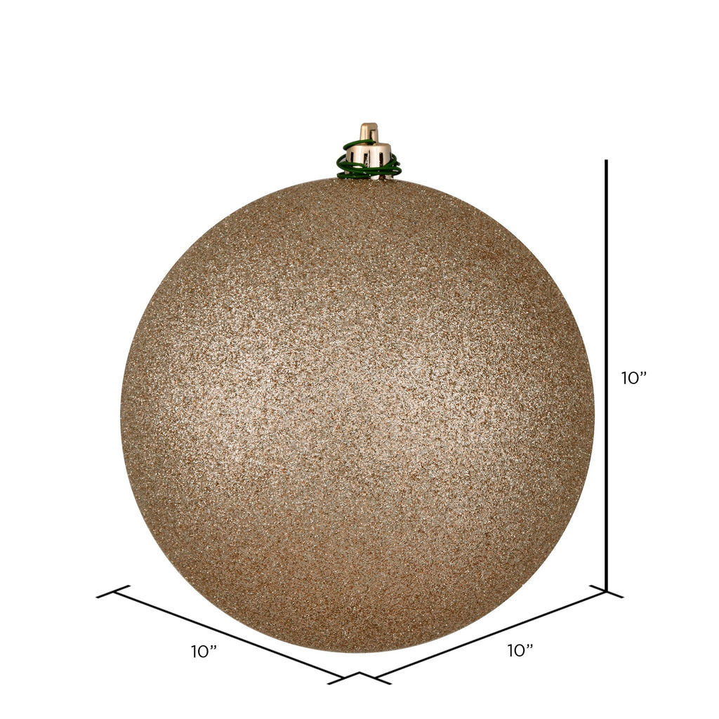 Vickerman 10" Sea Foam Candy Ball Ornament