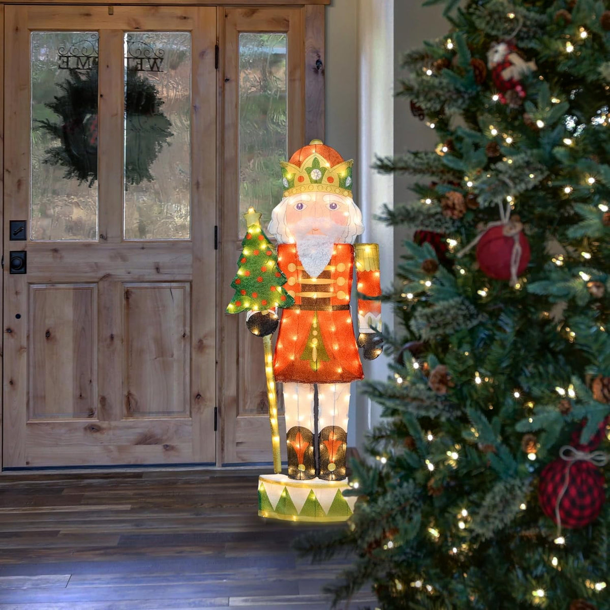 48 Inch Hallmark Keepsakes Christmas Noble Nutcracker Holiday Outdoor LED Yard Decor