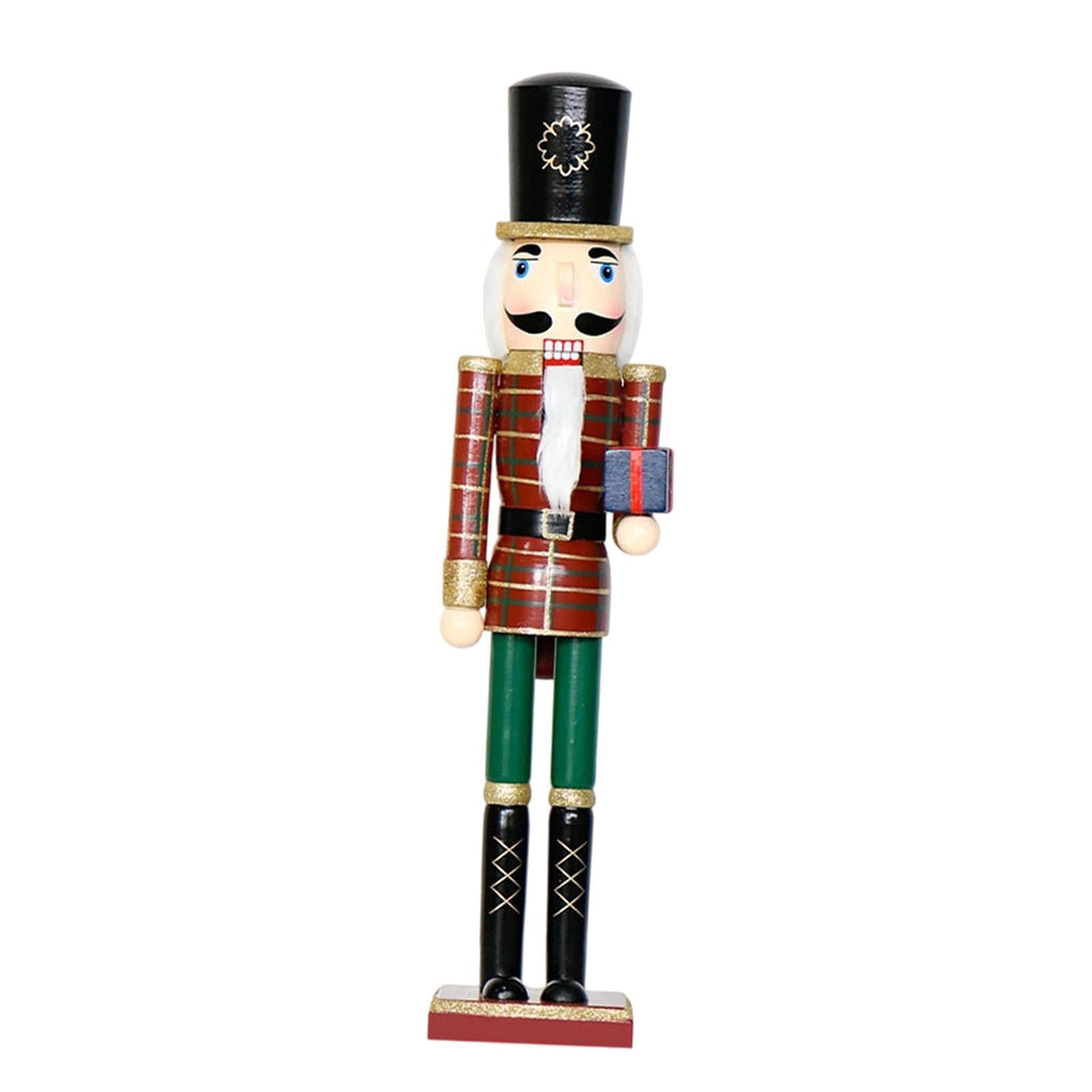 Nutcracker Ornaments Christmas Figure Puppet Toy Hand Painted Wood Material for Festive Home Decoration