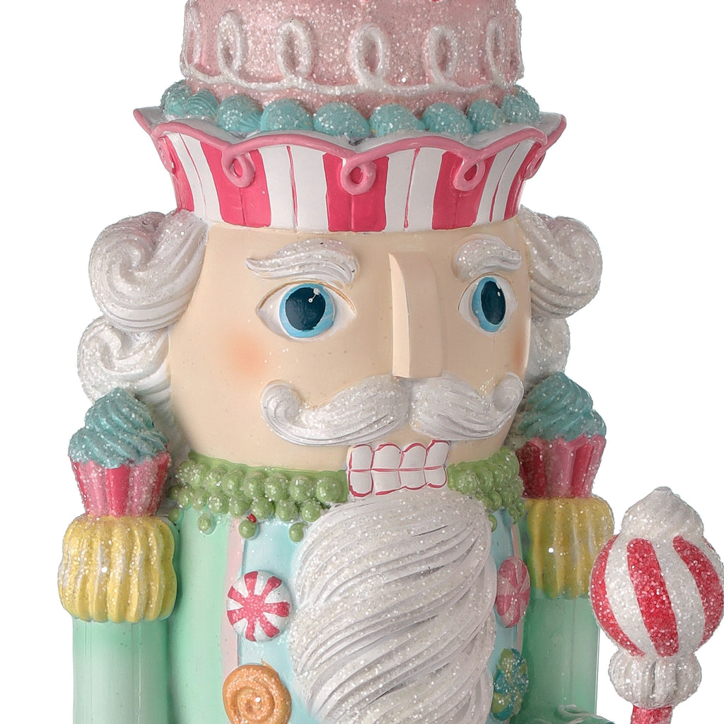 Regency International Resin Pastel Peppermint Nutcracker, 22 Inches, Figurine, Christmas, Tabletop Decor