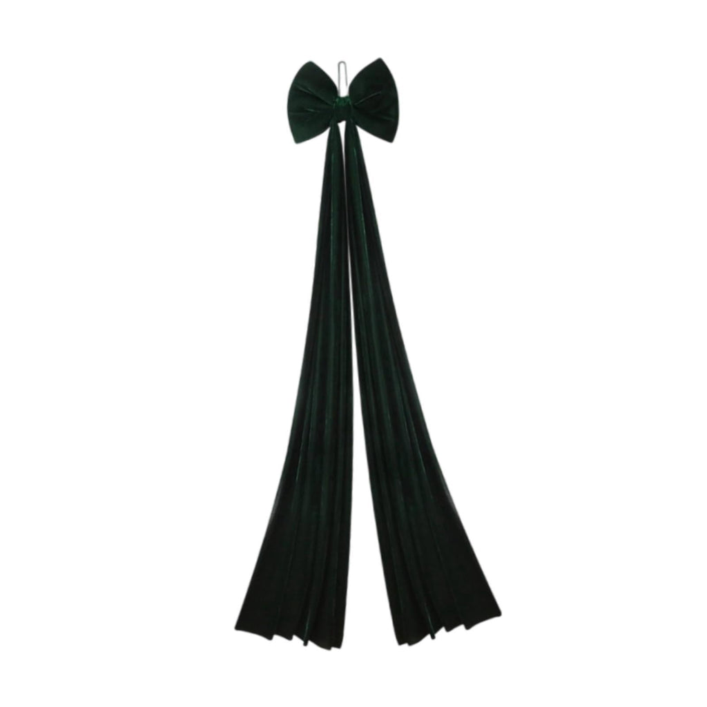 LeeQinersw Large Christmas Bow Christmas Tree Topper Bow Front Door Party Farmhouse Holiday Green
