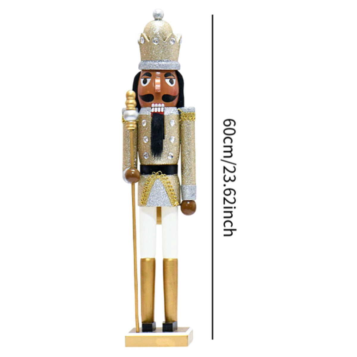 QSTDGVPW Nutcracker Figurine Christmas Decoration Photo Props Wooden Christmas Nutcracker