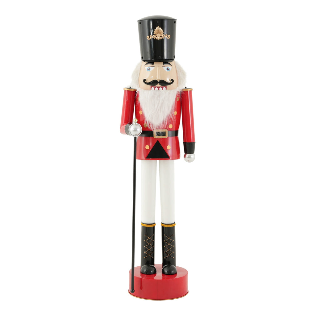 Christopher Knight Home 64" Iron King Nutcracker Soldier with Scepter, Ornament Christmas Decoration