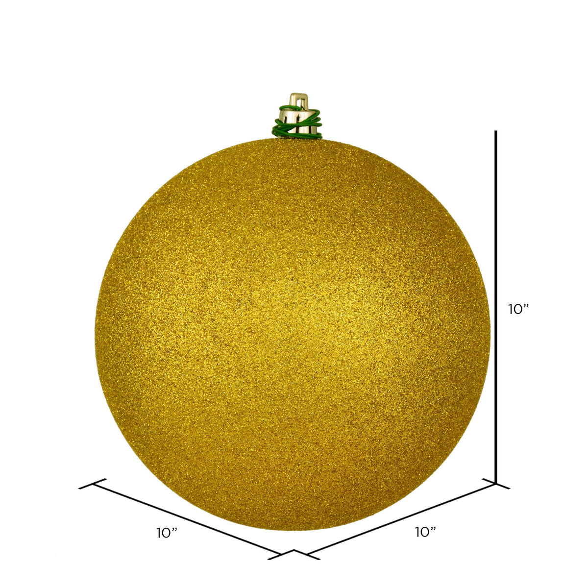 Vickerman 10" Sea Foam Candy Ball Ornament