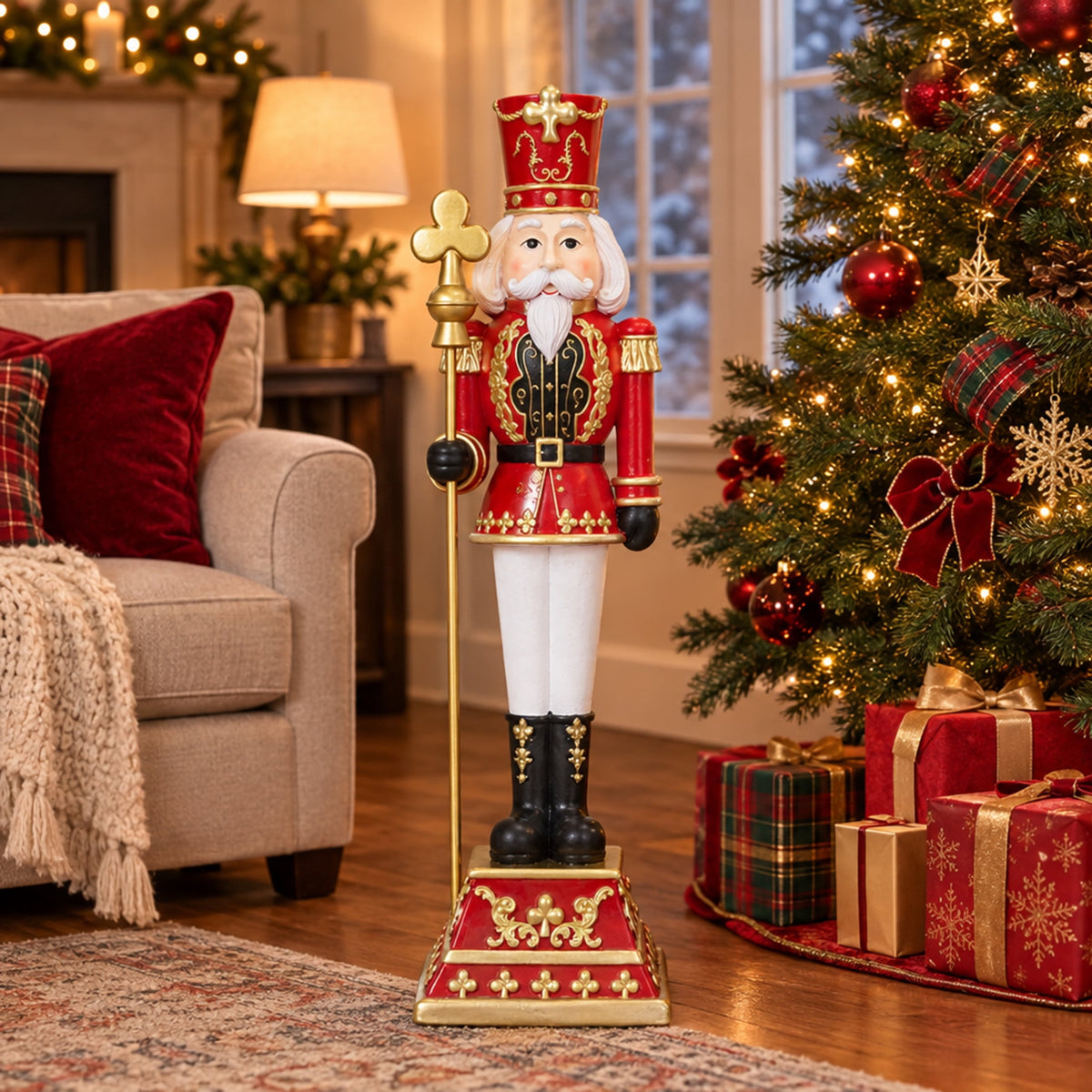Sunnydaze 48" Victor the Regal Nutcracker Decorative Christmas Statue