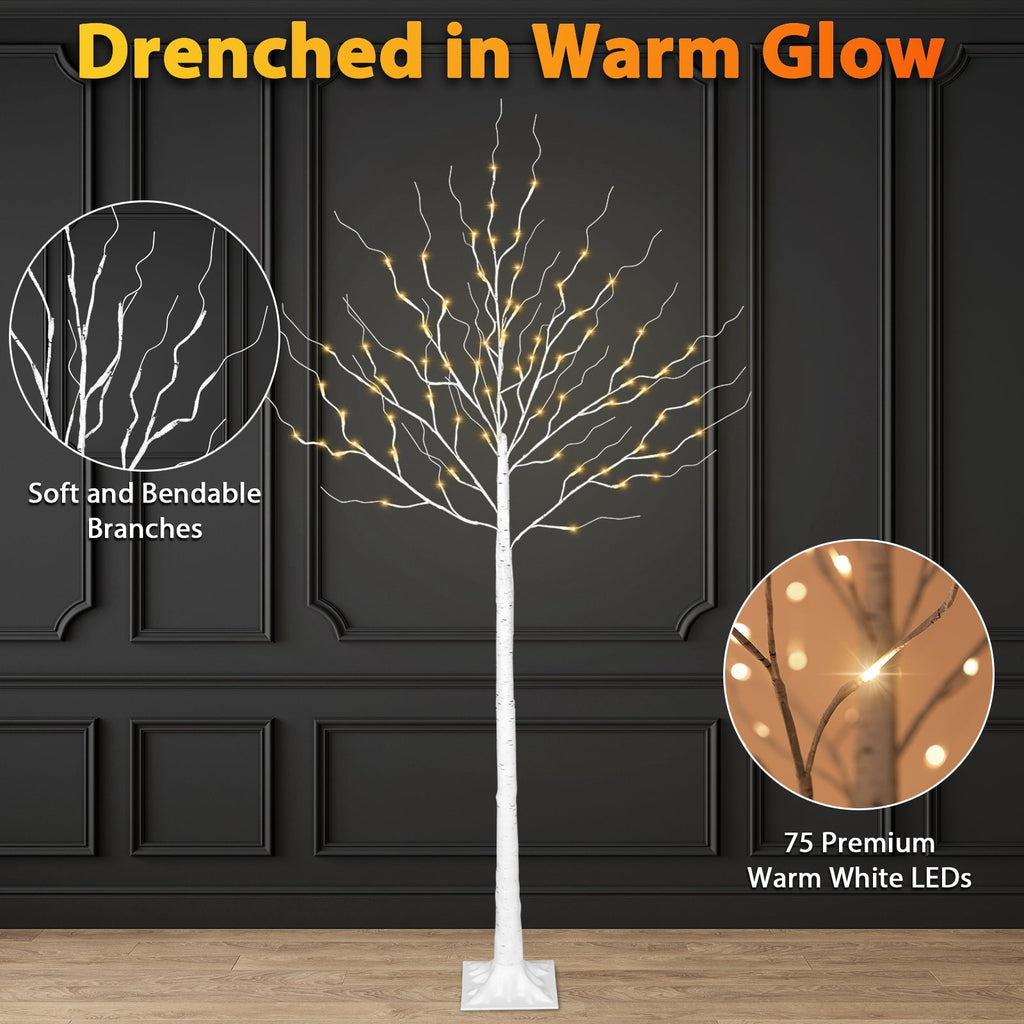 VIVATREES 12FT Pre-Lit Artificial Christmas Tree, 8165 Branch Tips 850 LED Lights, 10 Lighting Modes, PE+PVC Foliage, Foot Pedal Control Xmas Tree for Home, Office Decor