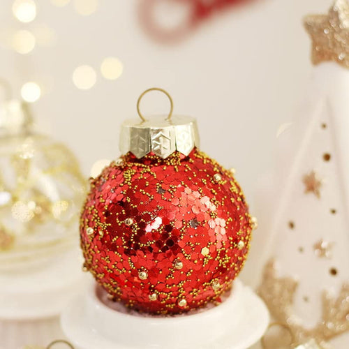 25PCS Christmas Ball Ornaments Set for Xmas Tree, Shatterproof Plastic Hanging Holiday Balls for Festive Christmas Party