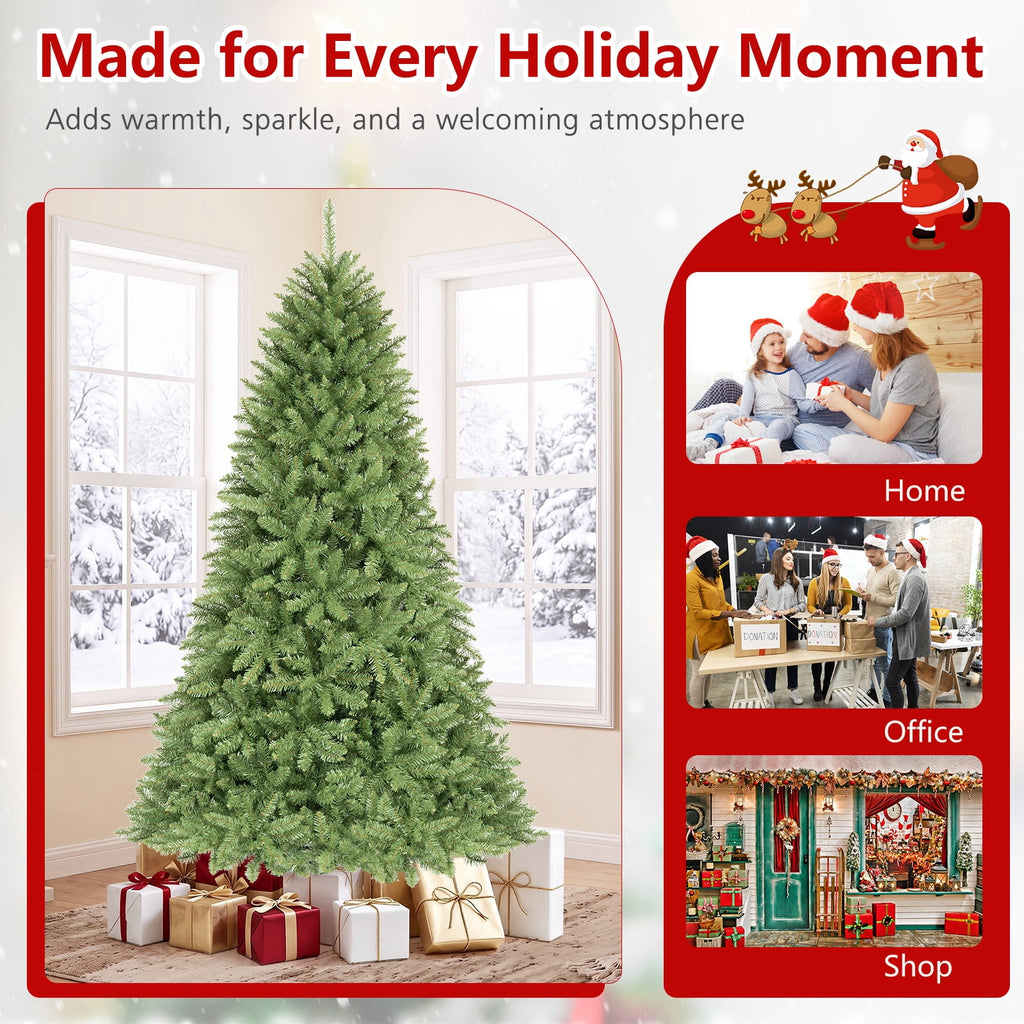 Costway 4 ft Artificial Christmas Tree with 559 Lush PVC Branch Tips & Folding Metal Stand