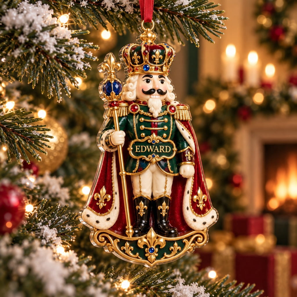 Personalized Christmas Ornament Royal Nutcracker With Custom Name
