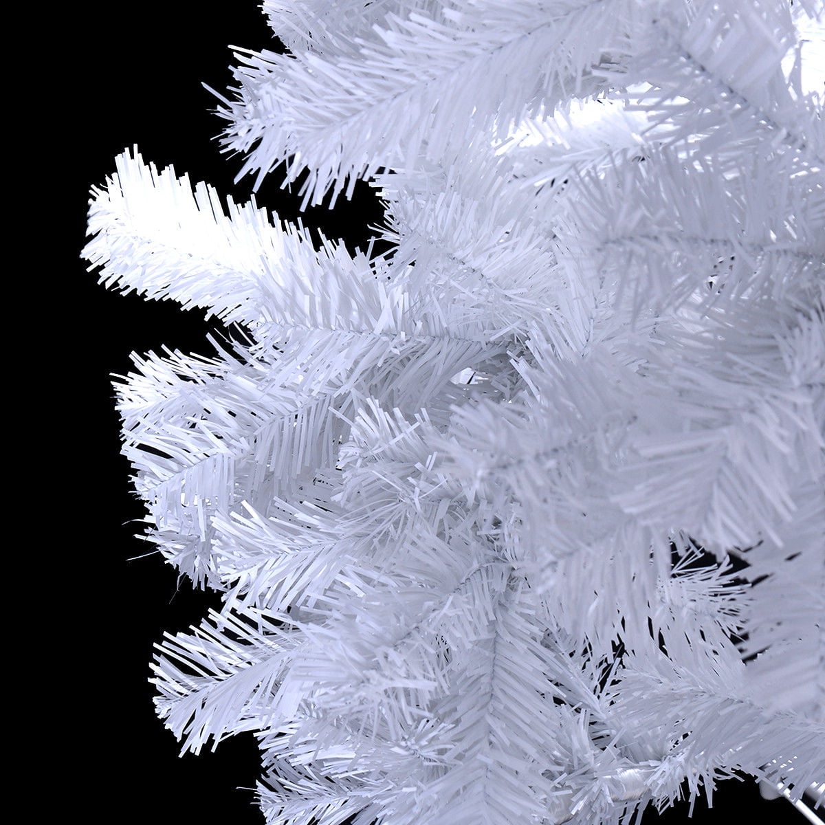 Costway 7Ft Artificial Xmas Tree Stand Christmas Decoration White