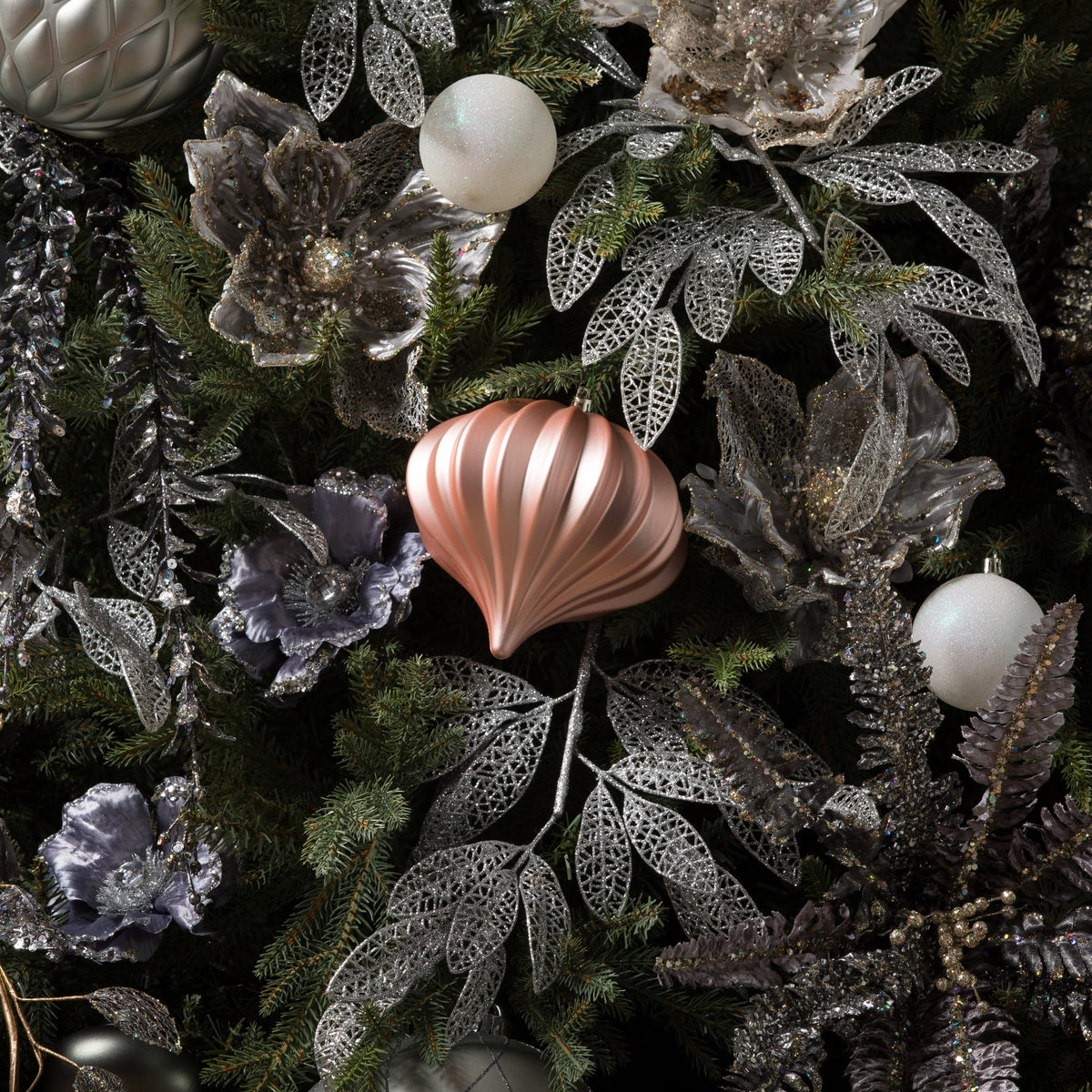 Vickerman 5.7" Burnished Orange Matte Onion Christmas Ornament, UV treated, Set of 3
