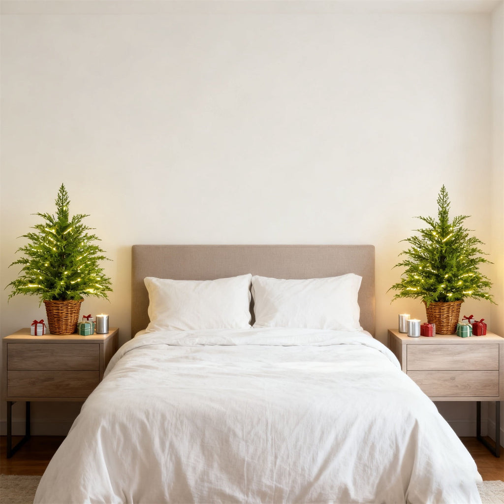 Pre-Lit Artificial Christmas Tree with 100 Warm White LED Lights, Realistic Hinged Green Christmas Tree with Foldable Metal Stand, Easy Setup Indoor Christmas Decor for Home, Office & Holiday Party