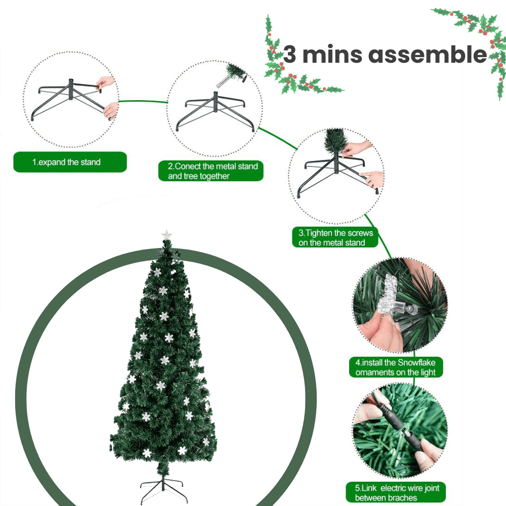 Ktaxon 5.5ft Artificial Full Christmas Tree with 850 Tips, Holiday Xmas Tree for Home Party Decoration, Includes Stand