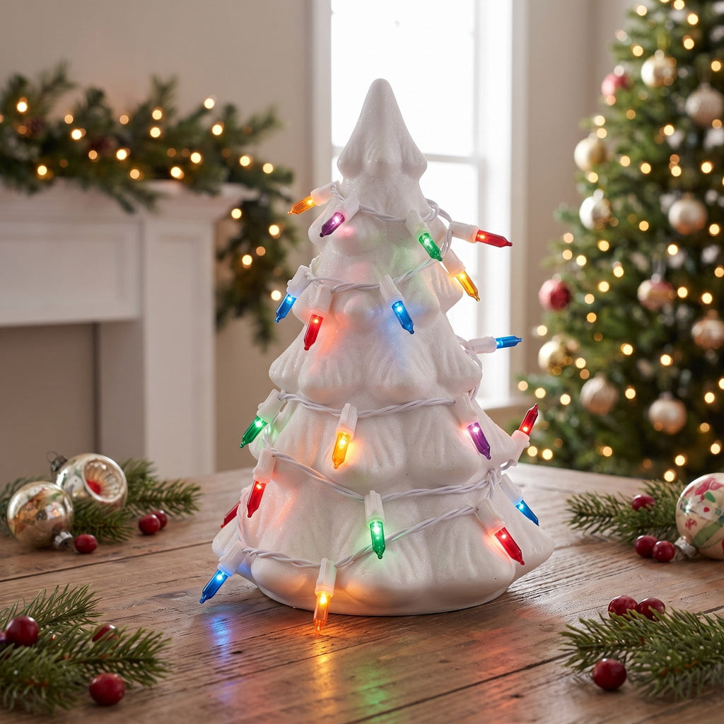 Indoor/Outdoor 300-Count LED Mini Christmas String Lights, Warm White, White Wire, 62.3', by Holiday Time