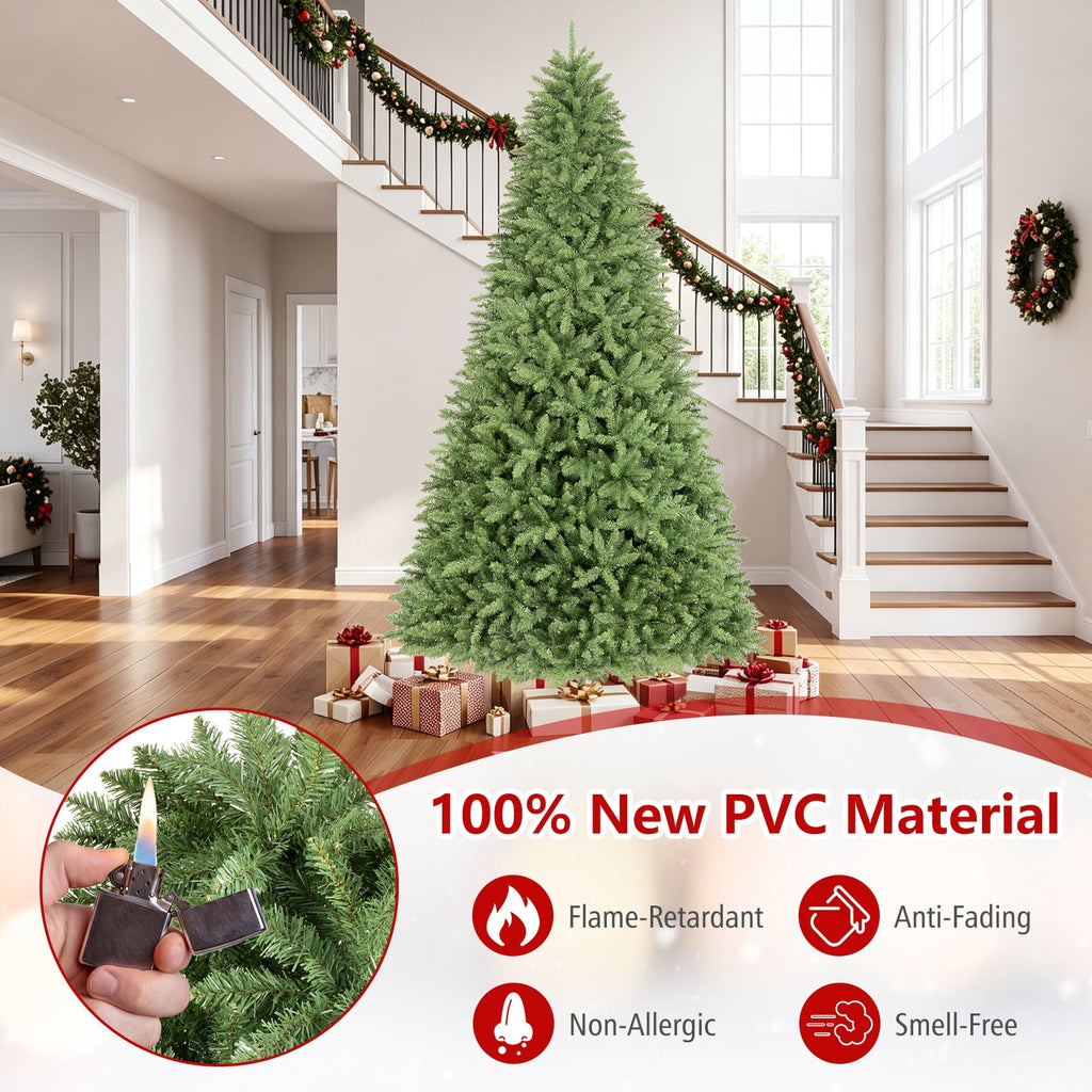Costway 4 ft Artificial Christmas Tree with 559 Lush PVC Branch Tips & Folding Metal Stand