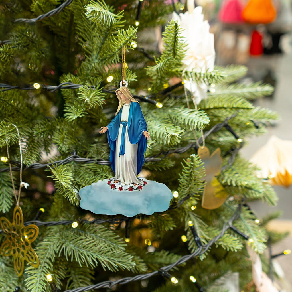 Xuniizn Nativity Ornaments, Christmas Nativity Scene Ornaments Acrylic Christmas Tree Decorations for Xmas Tree, Home, Office, Hanging Ornament, Religious Gifts, Party Decor, Christmas Decorations