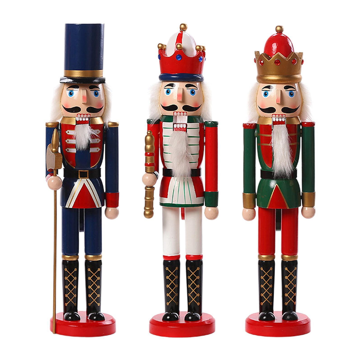 yotijay 3 Pieces Christmas Nutcracker Christmas Ornament Christmas Decorative Nutcracker
