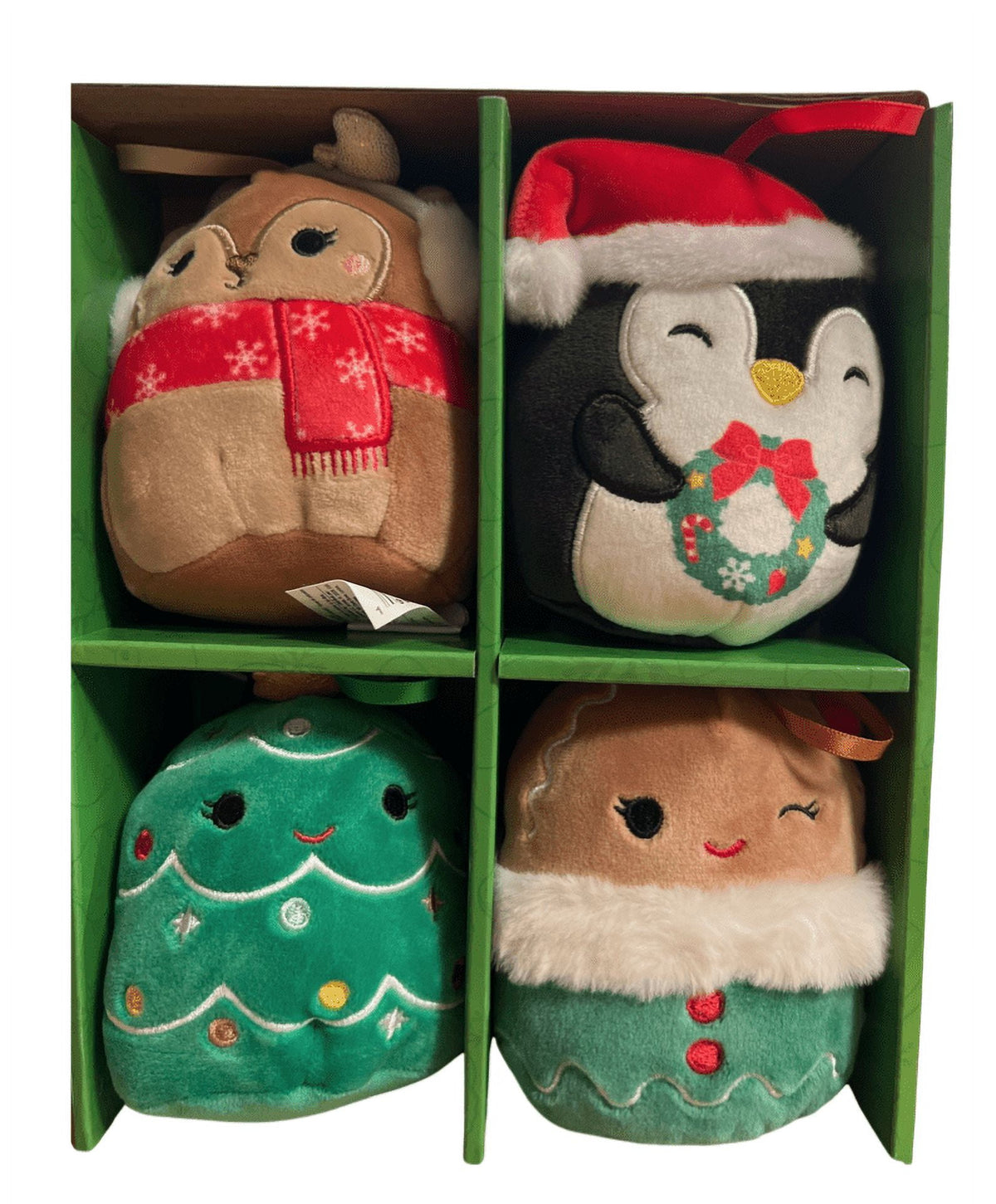 Squishmallows Christmas Ornaments 4-inch 8-Piece Mini Plush 2023