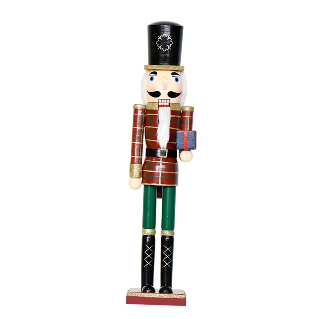 Nutcracker Ornaments Christmas Figure Puppet Toy Hand Painted Wood Material for Festive Home Decoration