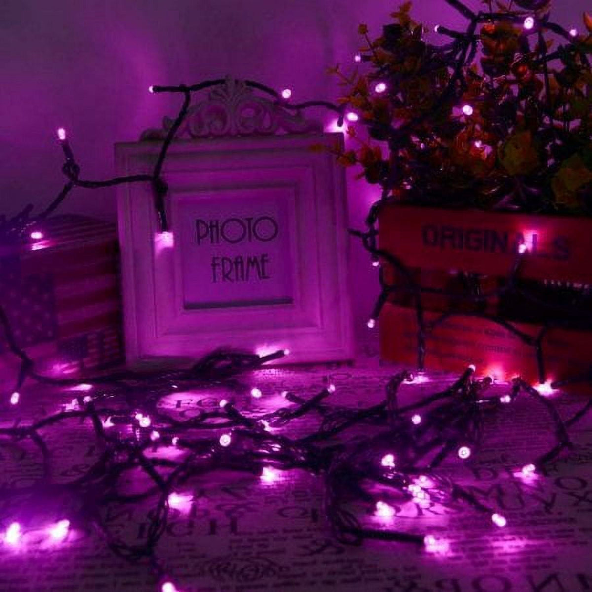 Somnr Christmas Lights Solar String Lights 72ft 200 LED Fairy Lights 8 Modes Ambiance Lighting for Outdoor Patio Lawn Landscape Garden Home Wedding (MultiColor)
