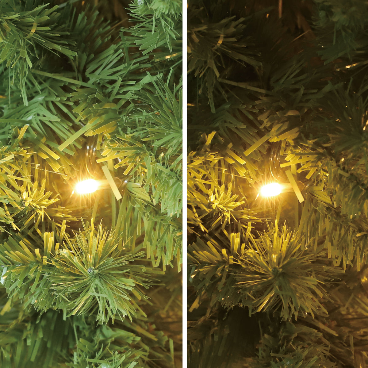 VEIKOUS 6ft Christmas Tree Crooked Neck with Topper, Prelit Xmas Tree with 200 LED Lights & 536 Branch Tips, Bendable Top Christmas Slim Tree for Holiday Decor, Green