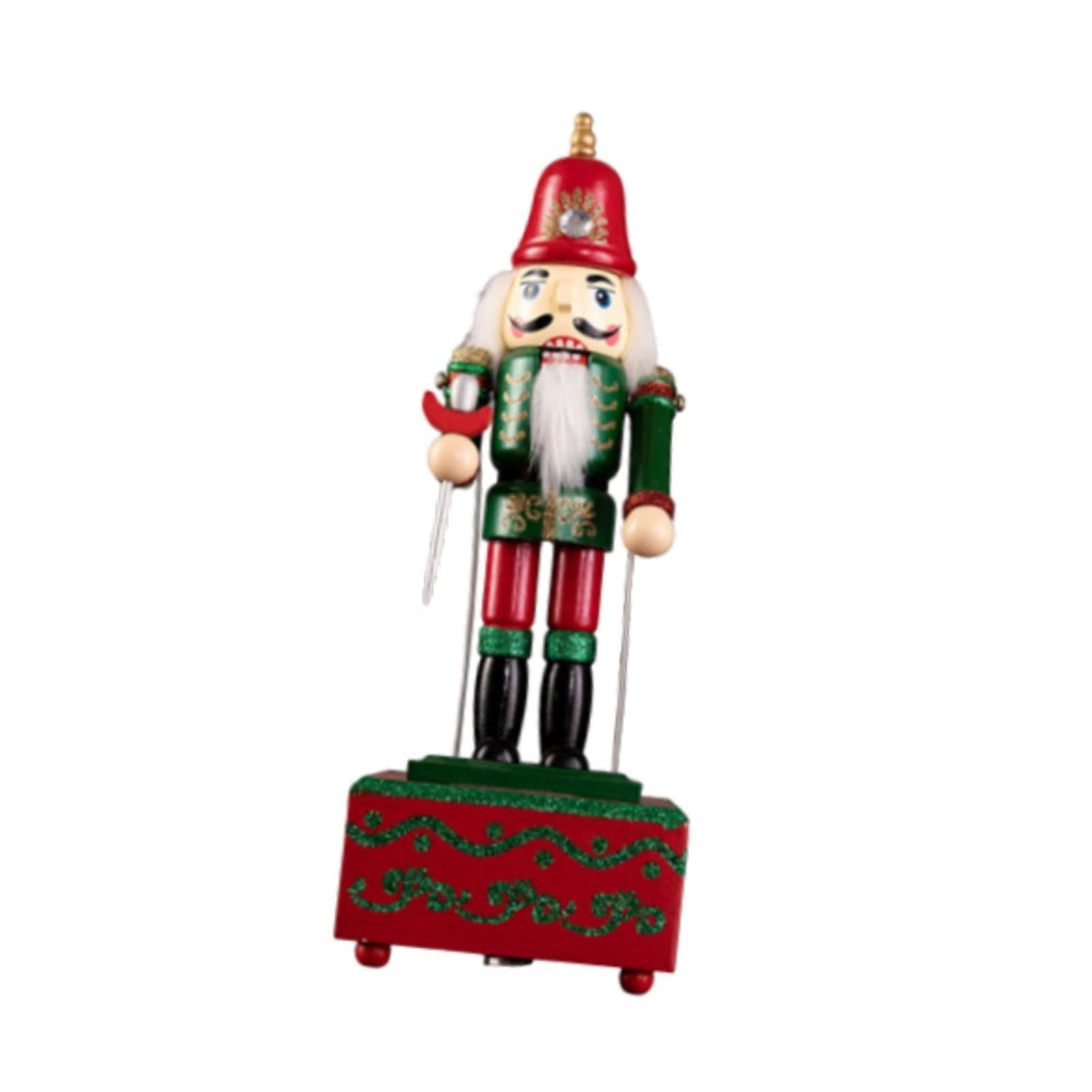 QSTDGVPW Christmas Nutcracker Decor Nutcracker Puppets Birthday Desktop Xmas Figurine for Wearing Cone Hat