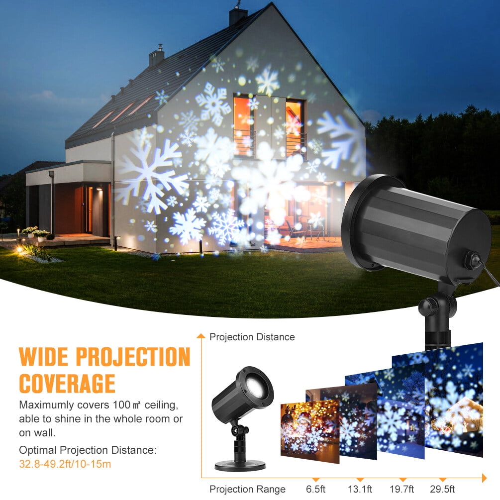 Valentines Projector Light - 180° Rotation Snow Projector Lamp Indoor Outdoor Holiday Lights Waterproof LED Light for Wedding Home Party Garden Landscape Wall Decorations