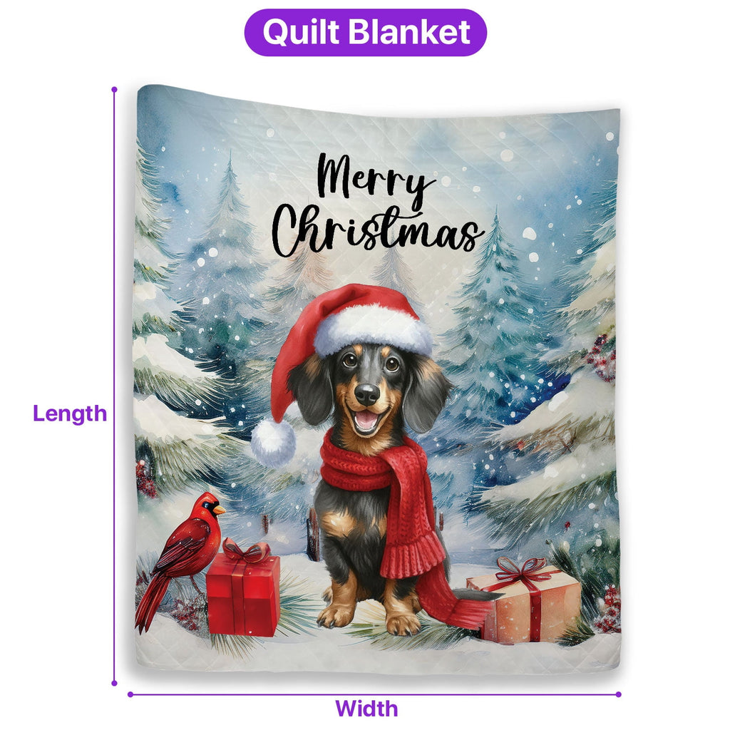 Merry Christmas French Bulldog Enjoys Woofmas Winter Xmas Holiday Quilt Bedding Set Dog Lover Gifts 1 Blanket Bed Cover 2 Pillowcases - 02022