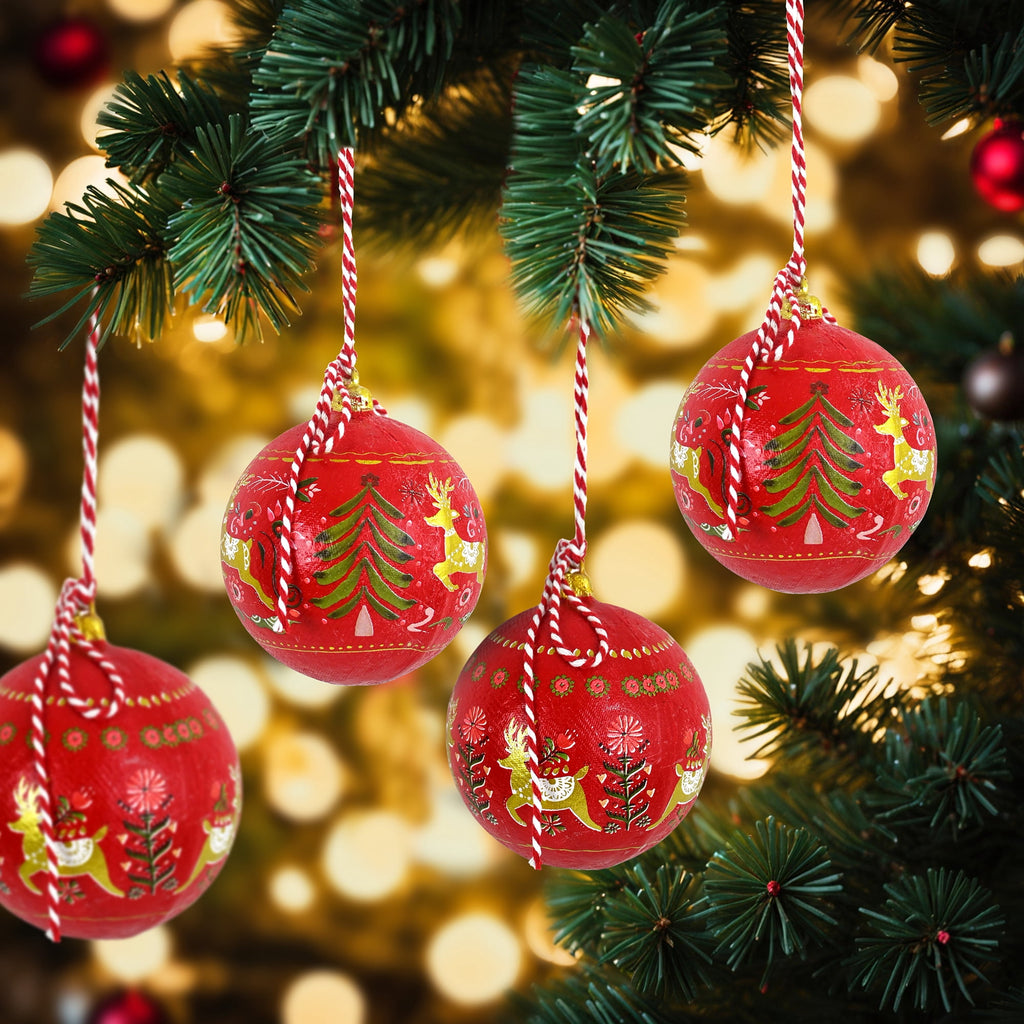 16inch Large Christmas Ball Ornament for Christmas Decoration, Vintage Christmas Bells Decor for Tree, Mantel, Farmhouse Holiday Home & Outdoor Decorations