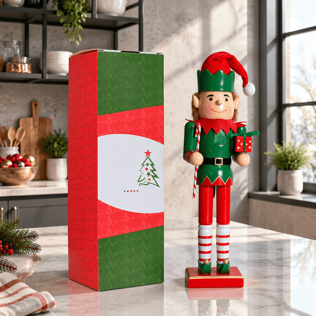 15 Inch Wooden Christmas Nutcracker Decorative Holiday Figure