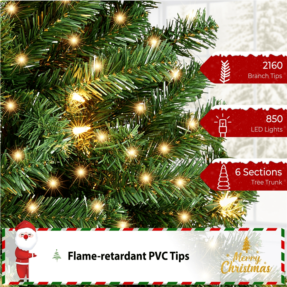 Alden Design 4ft Pre-lit Artificial Christmas Tree with 70 Incandescent Lights, Pink