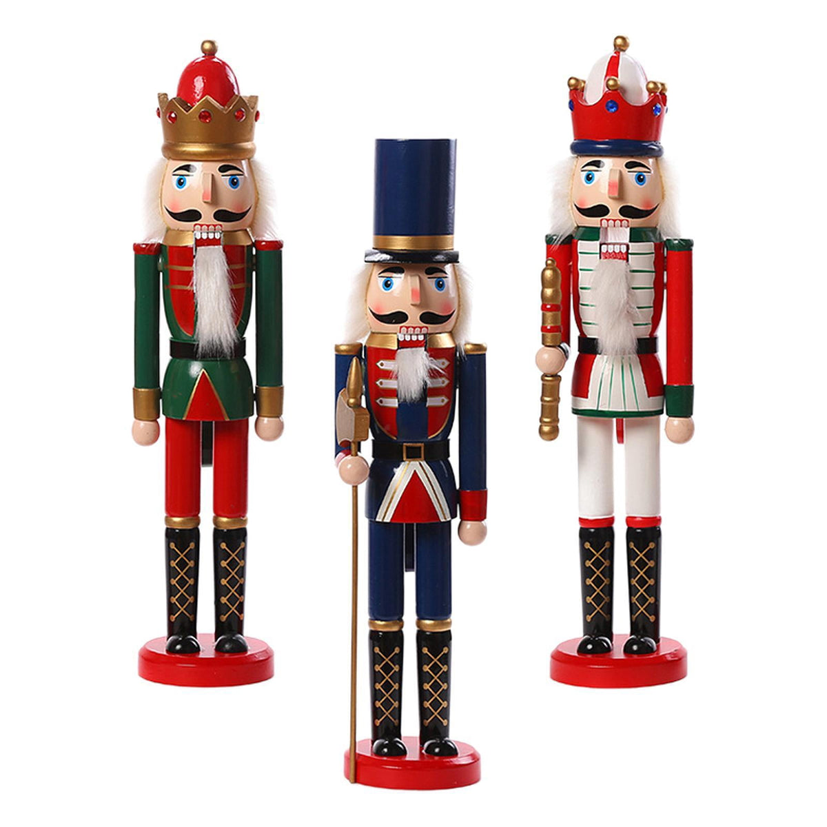 yotijay 3 Pieces Christmas Nutcracker Christmas Ornament Christmas Decorative Nutcracker