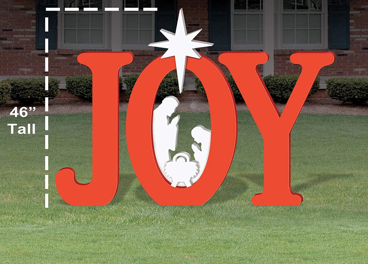 Frontyard Originals Outdoor Joy Nativity (Red)