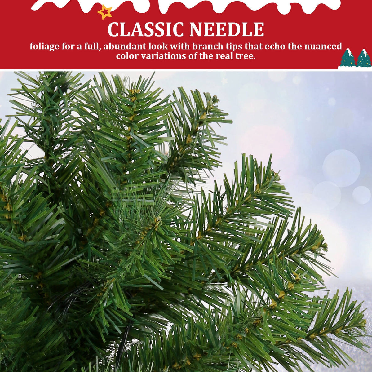 Funcid 6ft Pink Artificial Christmas Tree, Hinged Spruce Full Tree with 1477 Branch Tips, Foldable Metal Stand, New PVC Material, Xmas Tree for Indoor and Outdoor Decoration