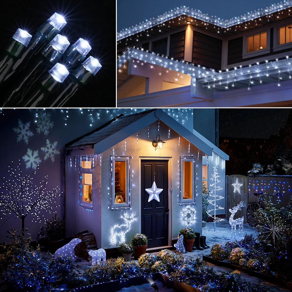 Christmas Lights Multicolor, Toodour 82ft 200 LED Christmas String Lights with 8 Modes, Timer, Connectable Plug in Christmas Outdoor Indoor Lights for Home, Garden, Party, Christmas Tree Decor
