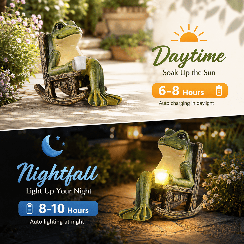 Volivo 13inch Garden Gnome Statue, Solar Powered Gnome Decor with LED Lantern, Waterproof for Patio Garden Pathway
