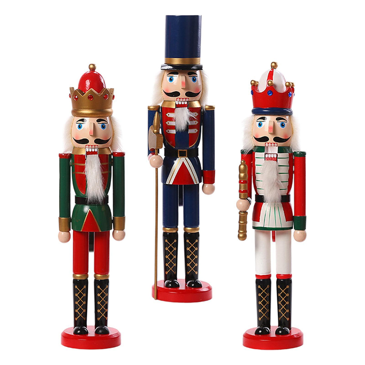yotijay 3 Pieces Christmas Nutcracker Christmas Ornament Christmas Decorative Nutcracker