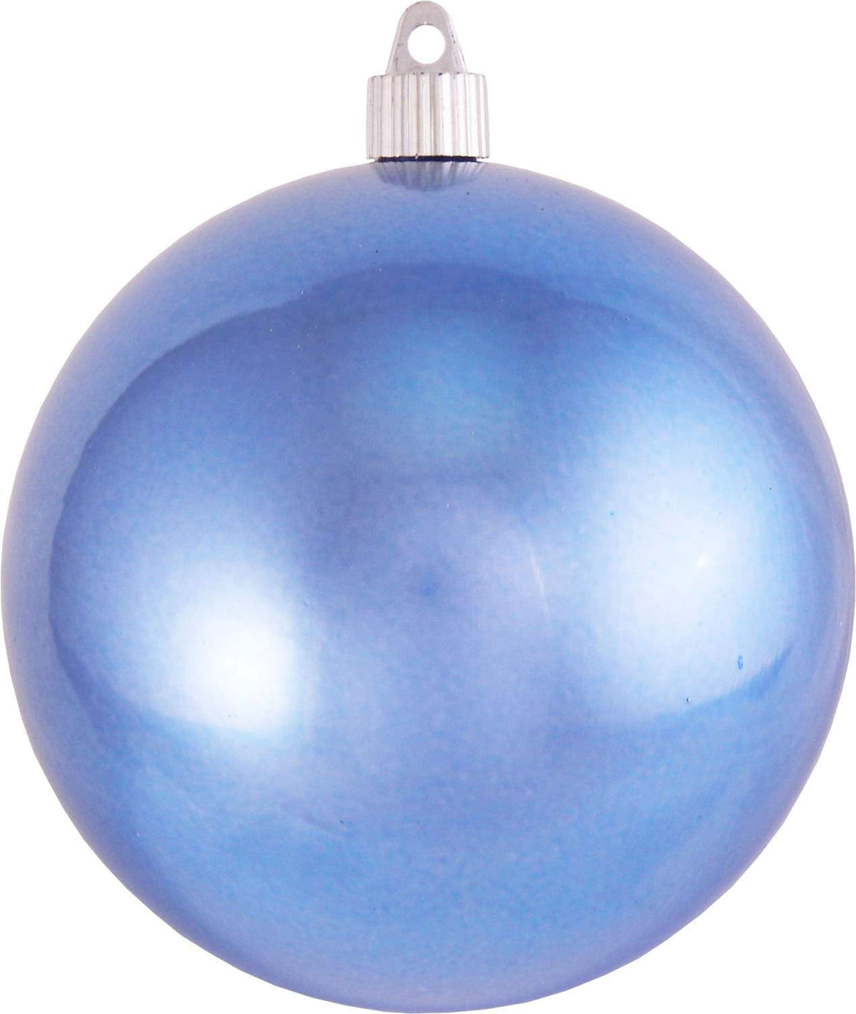 Christmas By Krebs Ornament, Large Commercial Grade Indoor and Outdoor Shatterproof Plastic, UV and Water Resistant Ball Ornament Decorations (Shiny Azure Blue, 12 inch (300mm))